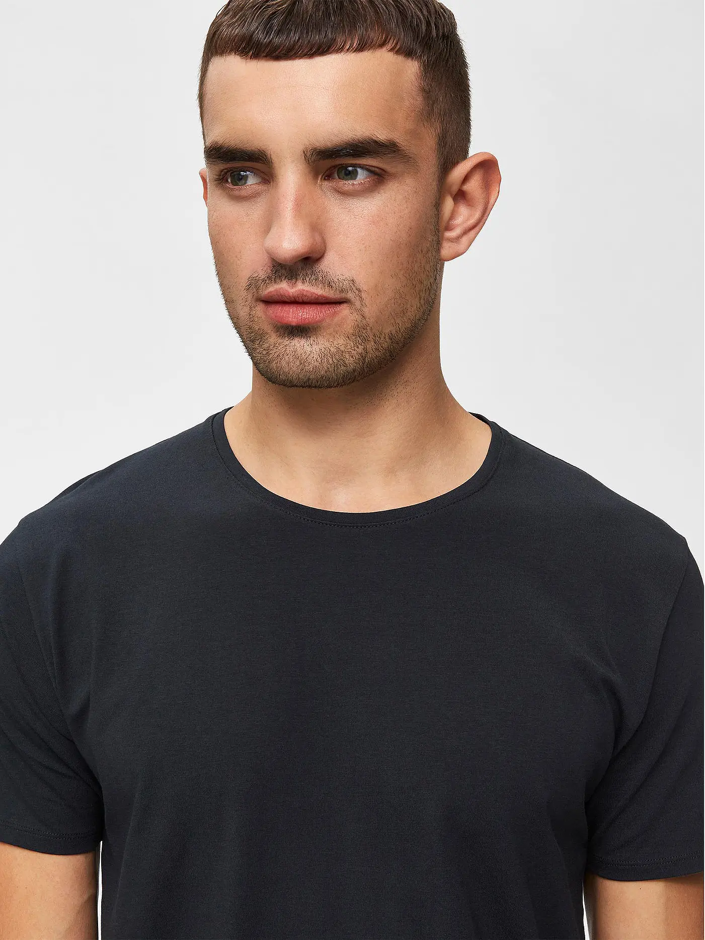 SELECTED | T-Shirt SLHNEWPIMA | schwarz