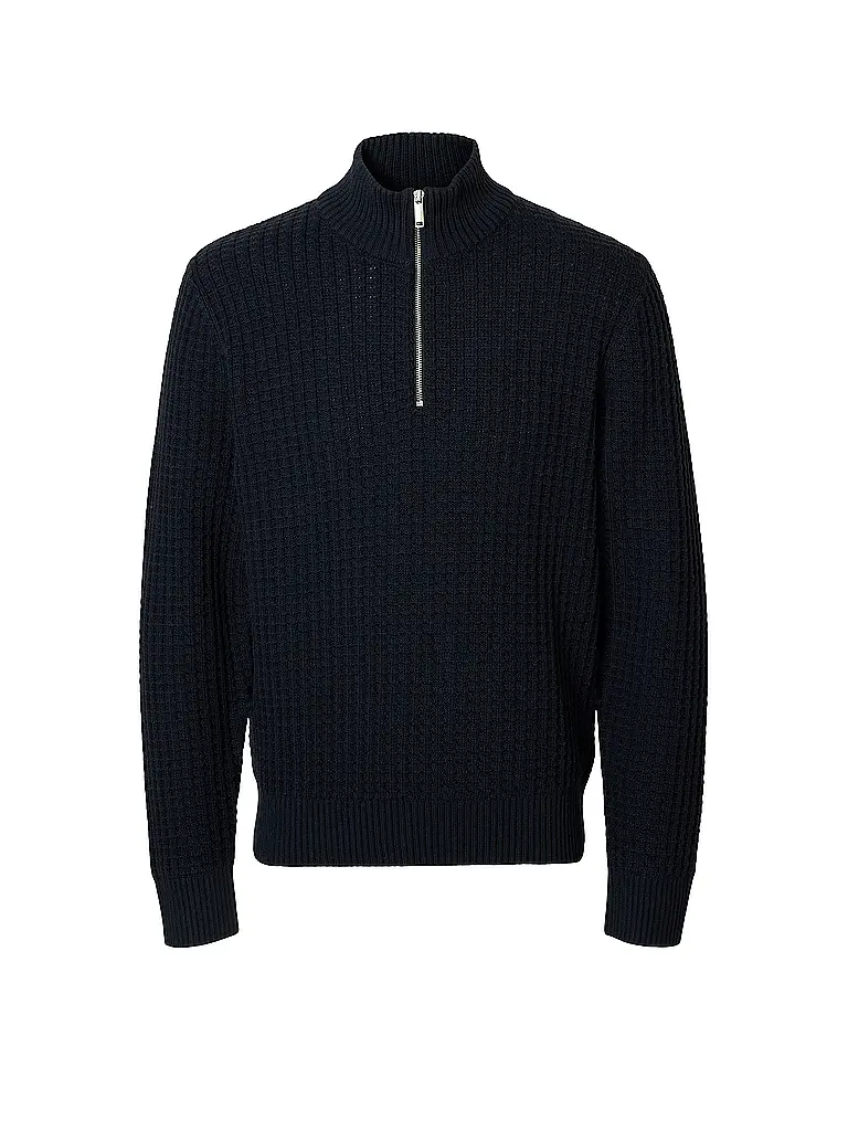 SELECTED | Troyer Pullover  | blau