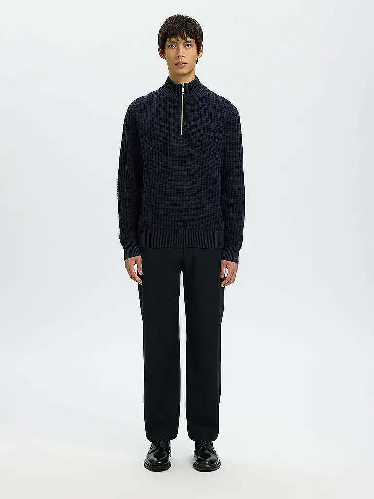 SELECTED | Troyer Pullover  | blau
