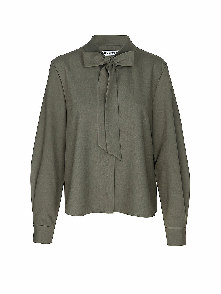 SELF-PORTRAIT Bluse olive | XS