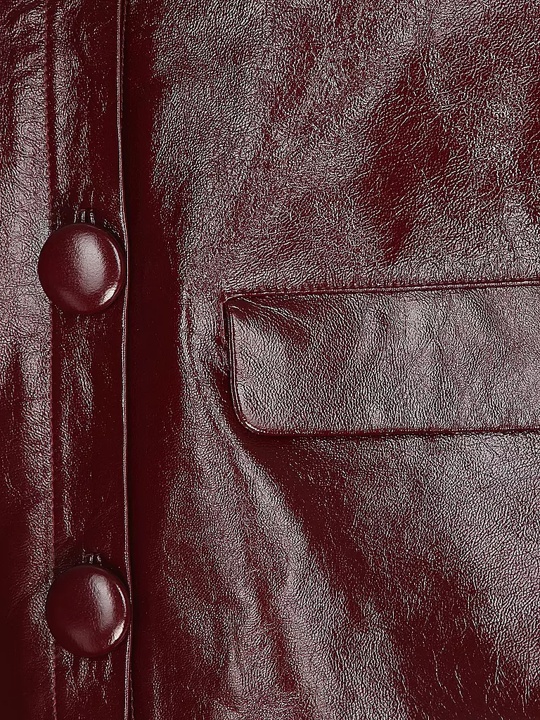 SELF-PORTRAIT | Lederjacke | dunkelrot