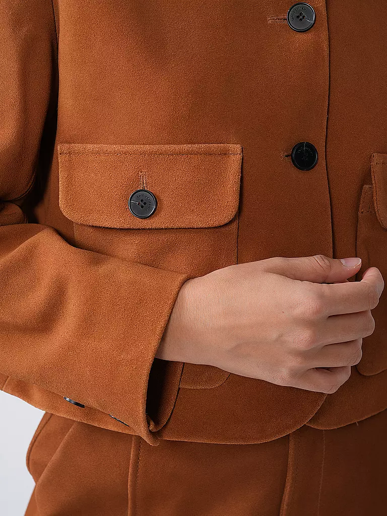 SELF-PORTRAIT | Lederjacke | braun