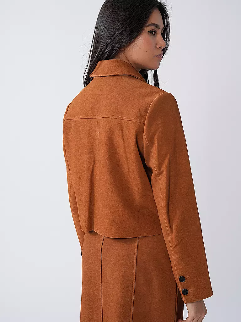 SELF-PORTRAIT | Lederjacke | braun
