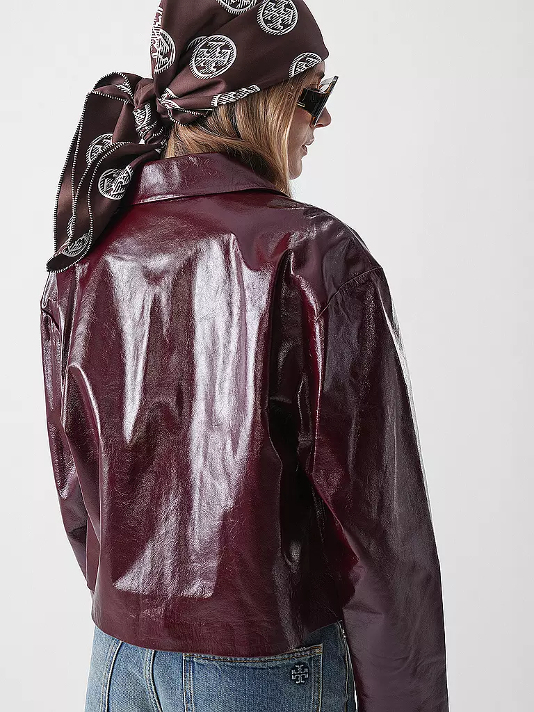 SELF-PORTRAIT | Lederjacke | dunkelrot
