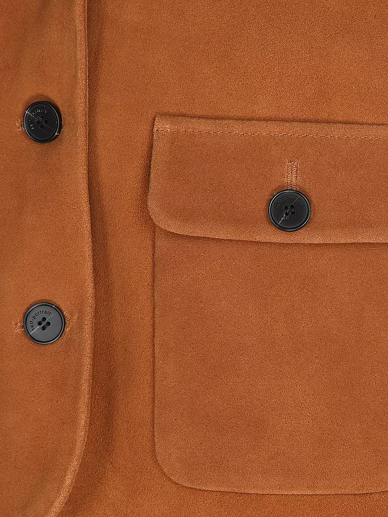 SELF-PORTRAIT | Lederjacke | braun