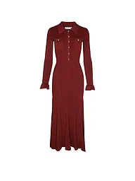 SELF-PORTRAIT | Midikleid  | Dunkelrot