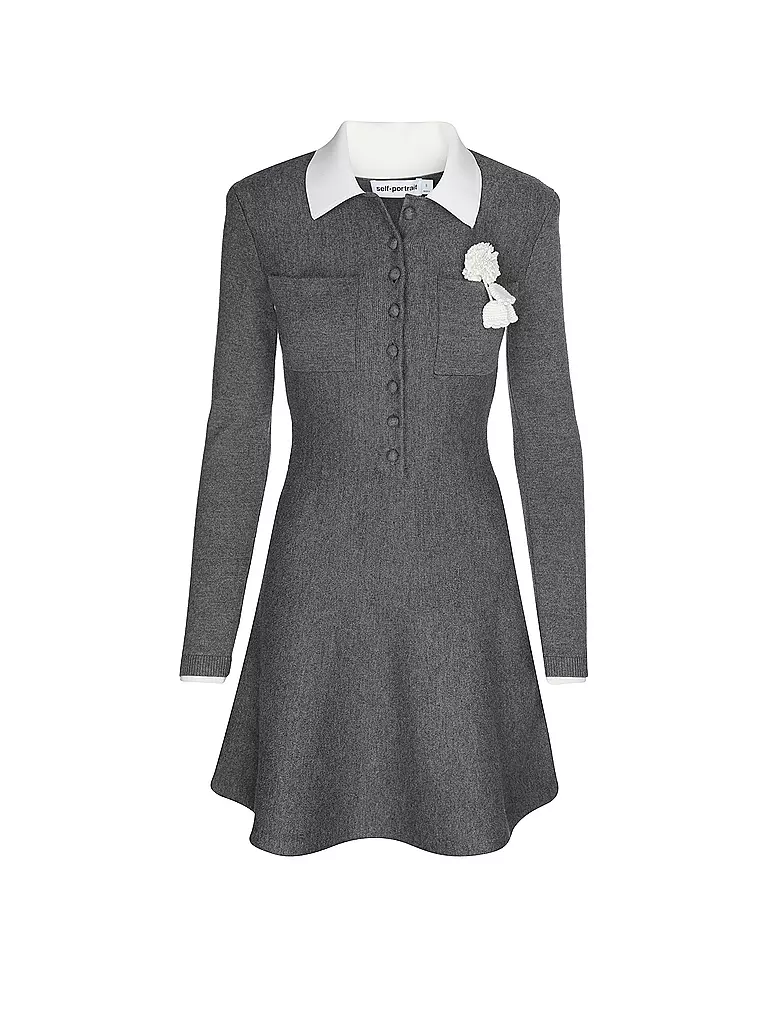 SELF-PORTRAIT | Minikleid  | grau