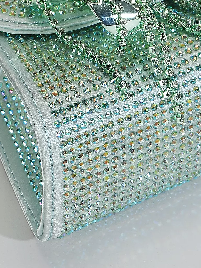 SELF-PORTRAIT | Tasche - Mini Bag RHINESTONE | grün