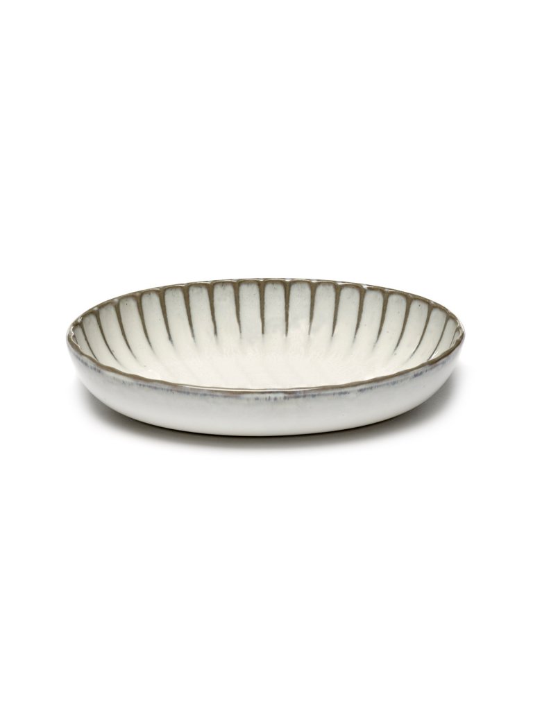 SERAX Schale oval tief Inku 19x13cm Weiss weiß