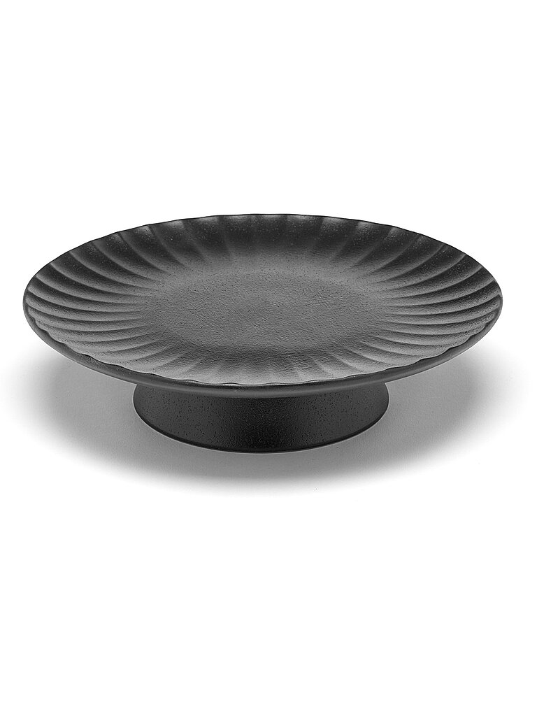 SERAX Tortenplatte L Inku 24x6,5cm Black grau