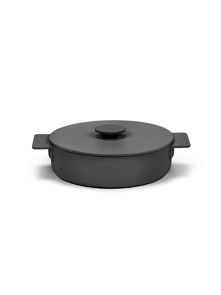 SERAX | Kasserolle "Surface - Enamel Cast Iron" 26cm/2,6l (Schwarz) | schwarz