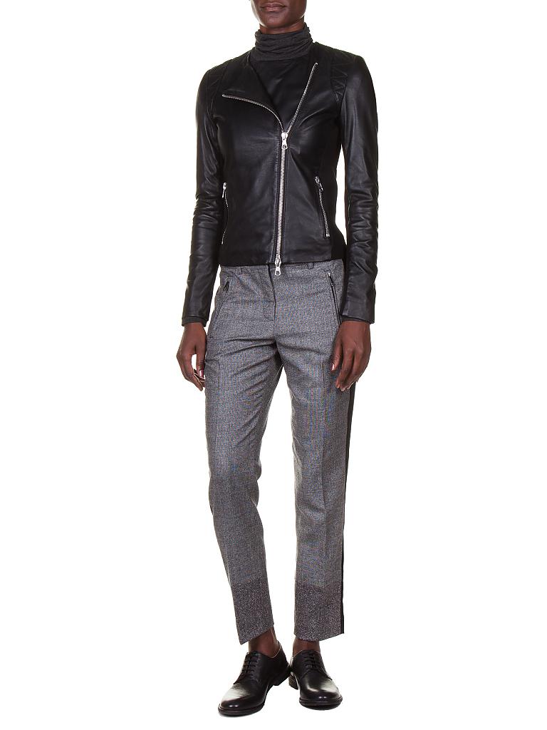 SET | Lederjacke | schwarz