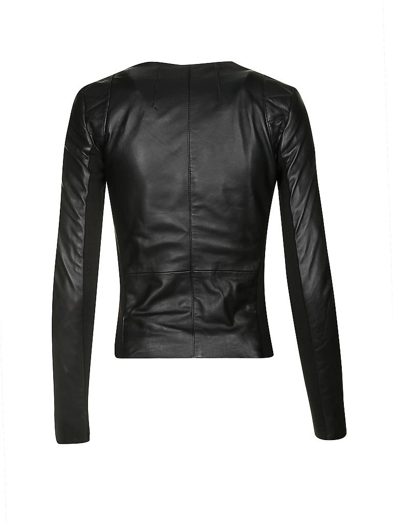 SET | Lederjacke | schwarz