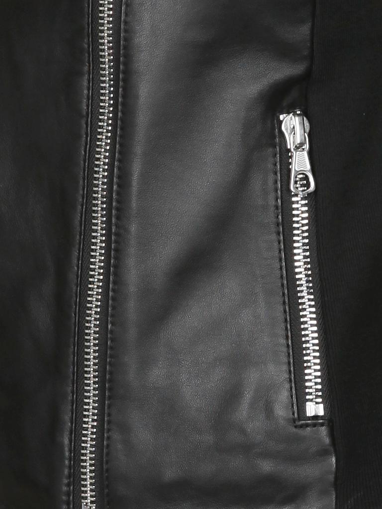 SET | Lederjacke | schwarz