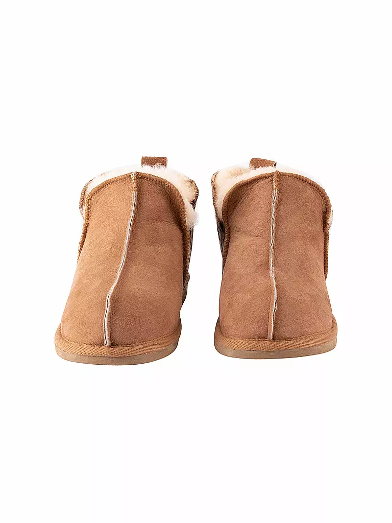 SHEPHERD OF SWEDEN | Hausschuhe - Schaffellpantoffeln Annie | camel