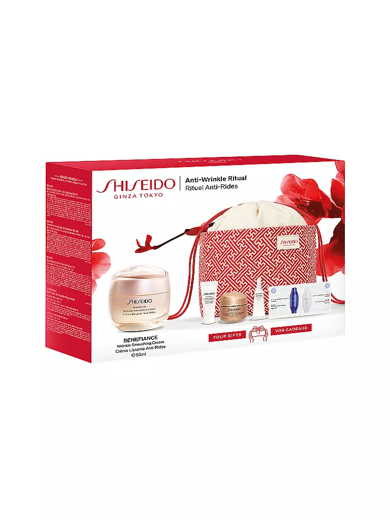 SHISEIDO | Geschenkset - BENEFIANCE Wrinkle Smoothing Cream Pouch Set 50ml / 15ml / 5ml / 3ml | keine Farbe