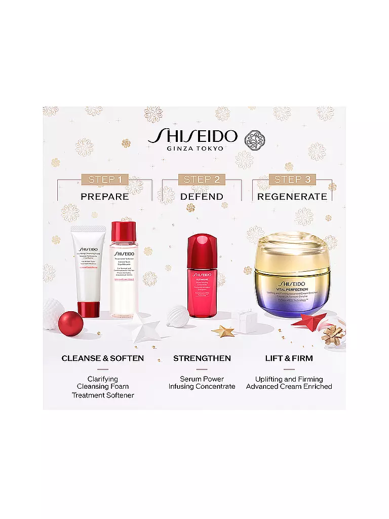 SHISEIDO | Geschenkset - Vital Perfection Uplifting and Firming Cream Advanced Enriched Holiday Kit 50ml / 30ml / 15ml / 10ml | keine Farbe