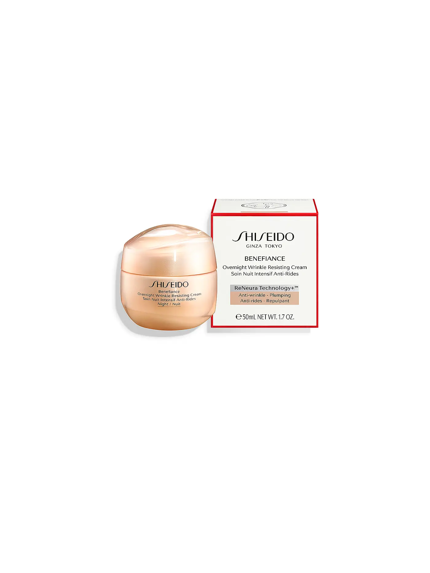 SHISEIDO | Gesichtscreme - Benefiance Overnight Wrinkle Resisting 50ml Cream 50ml | keine Farbe
