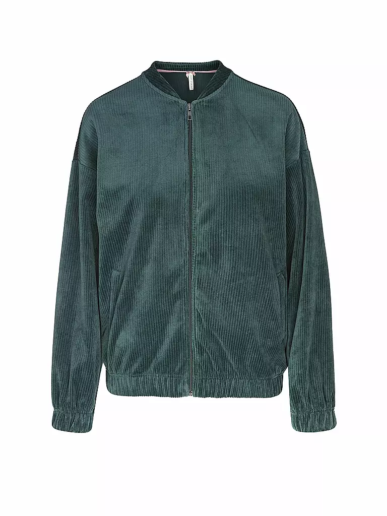 SHORT STORIES | Loungewear Sweatjacke | dunkelgrün
