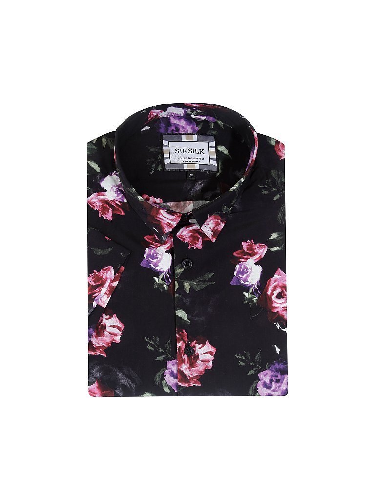 SIK SILK Hemd schwarz | M
