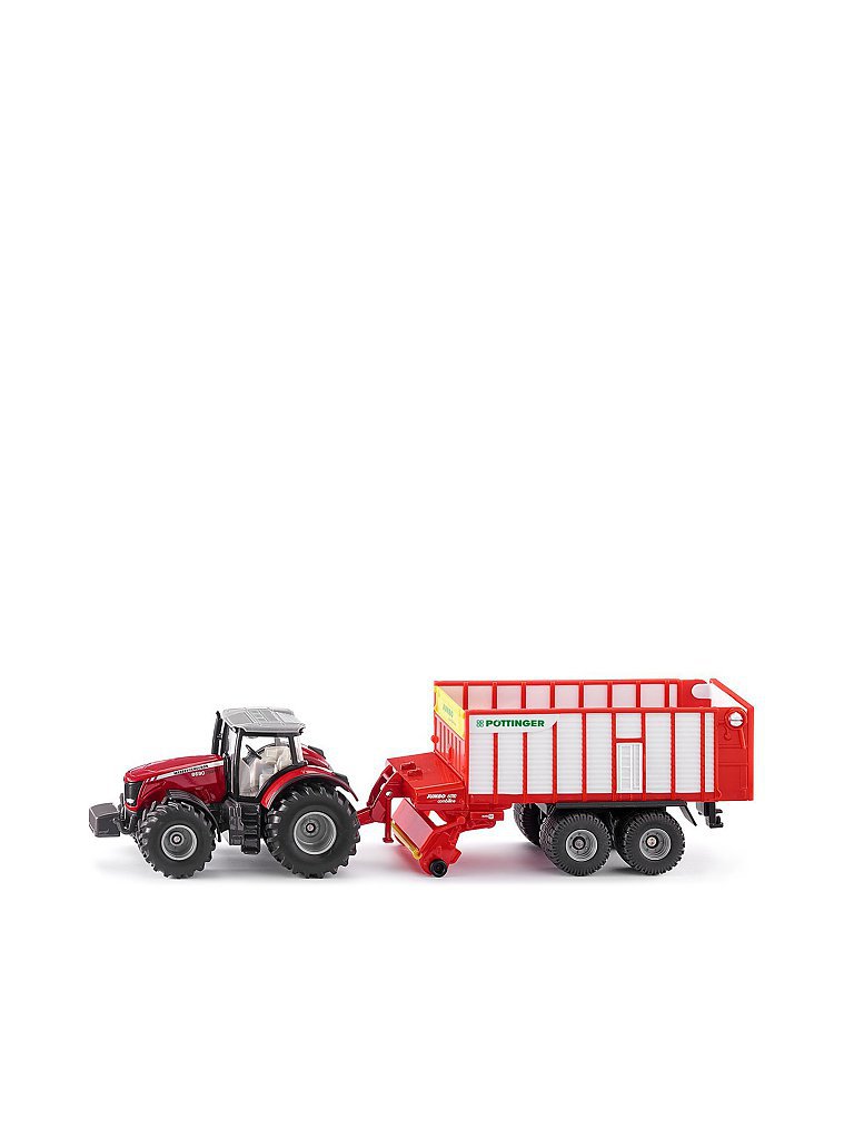 SIKU Massey Ferguson Traktor mit Pöttinger Jumbo