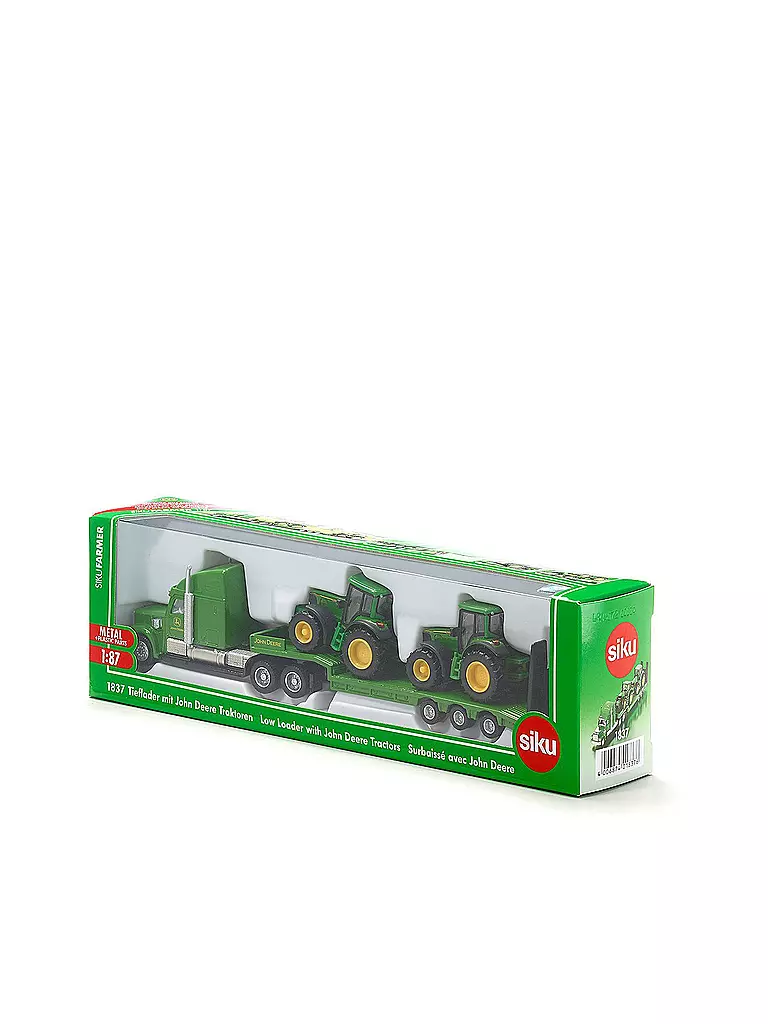 SIKU | Tieflader mit John Deere Traktoren  | keine Farbe