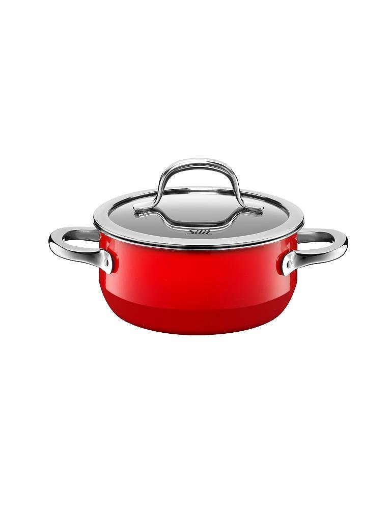 Neue Ware eingetroffen SILIT Bratentopf mit (Passion Red) Deckel Silargan 16cm/1,3l rot