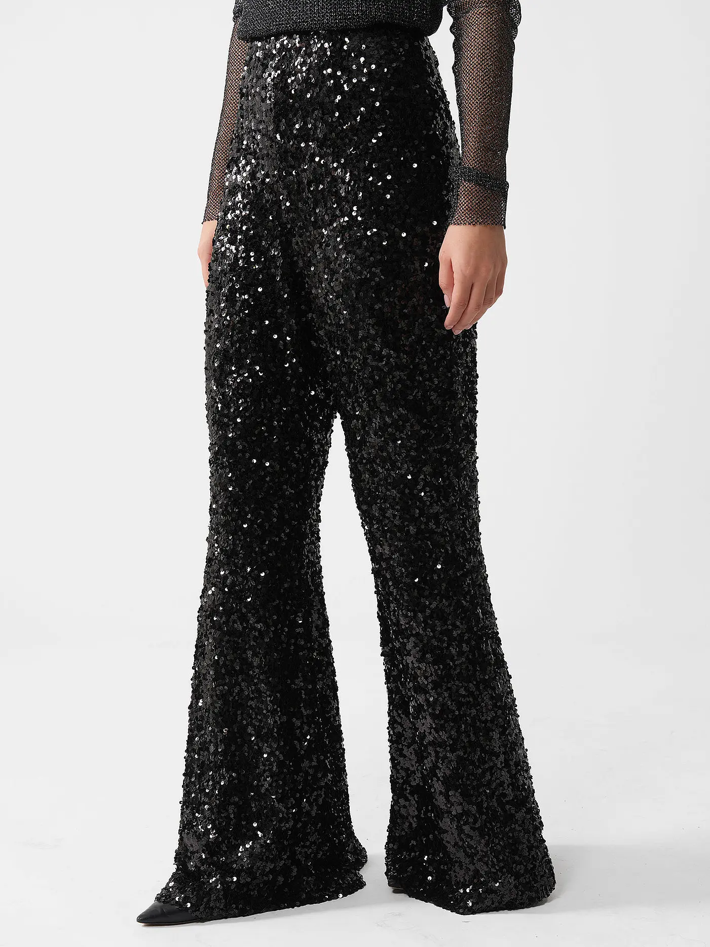 SILVIA SCHNEIDER | Hose Flared Fit  | schwarz