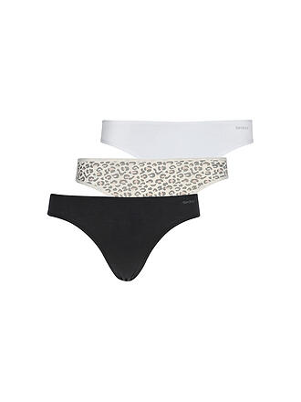 SKINY | Rio Slips 3er Pkg. ADVANTAGE COTTON STRETCH blackwhiteleo selection