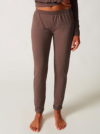 SKINY | Pyjamahose deeptaupe dots