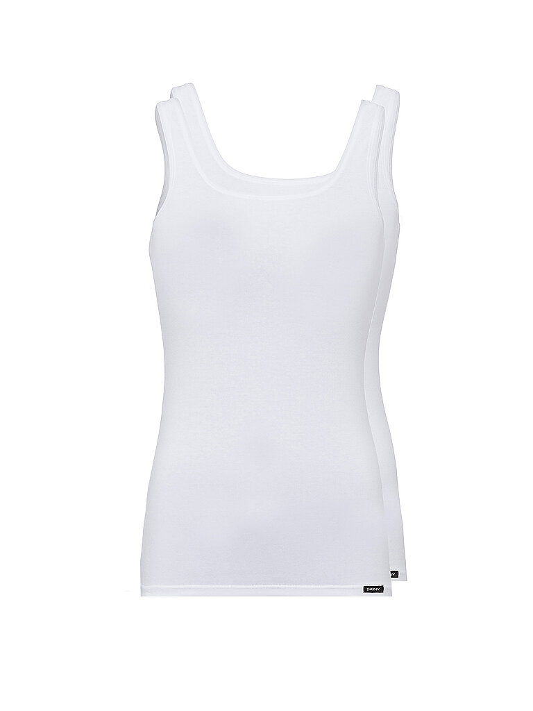 Skiny Damen Advantage Cotton Tank Top (DE/NL/SE/PL, Numerisch, 36, Regular, Regular, 2 x weiß)