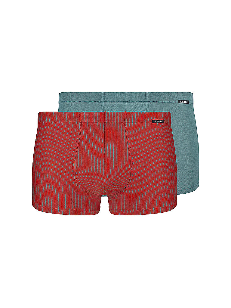 SKINY Pant 2er Pkg Advantage Men Burntred Stripe bunt | S
