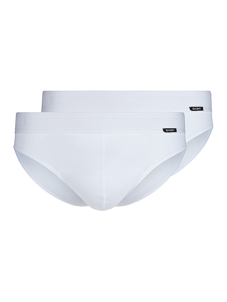 SKINY Slip 2er Pkg. COTTON RETRO white weiss | L
