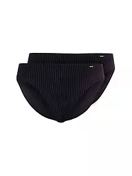 SKINY | Brasil Slip 2er Pkg olive stripes | schwarz
