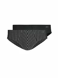 SKINY | Slip 2er Pkg. blue jewel stripes | schwarz