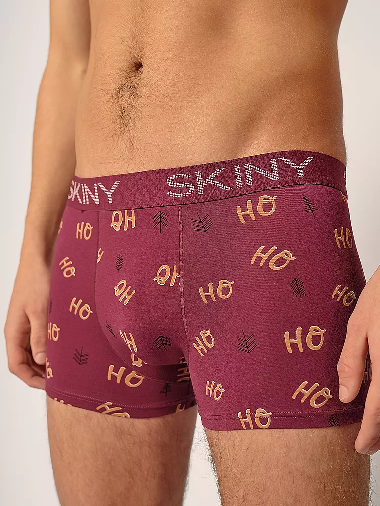 SKINY | Pants 2er Pkg. garnet christmas selection | dunkelrot