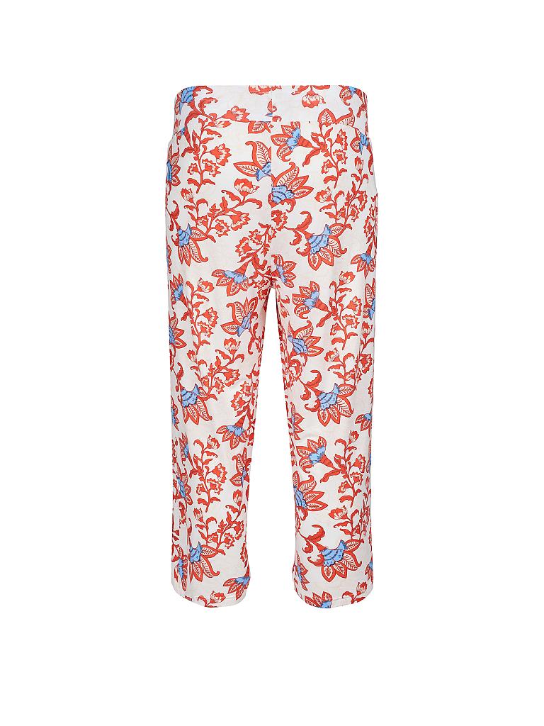 SKINY | Pyjamahose 3/4 "Ritual Sleep" (Ivory Cornflower) | creme