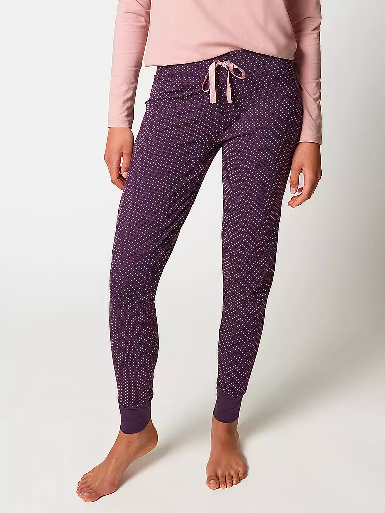 SKINY | Pyjamahose | dunkelrot