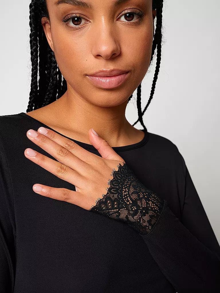 SKINY | Pyjamashirt NIGHT IN SKINY black | schwarz