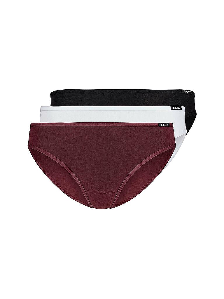 SKINY | Rio Slip ESSENTIALS 3-er Pkg. aubergine selection | schwarz