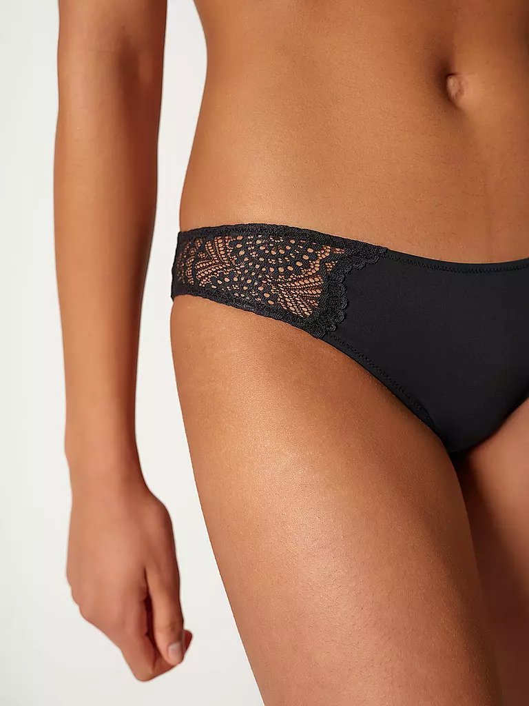 SKINY | Rio Slip MICRORNAMENTS black | hellblau