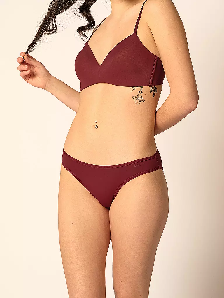 SKINY | Rio-Slip 2-er Pkg. MICRO LOVERS  garnetblack selection | dunkelrot