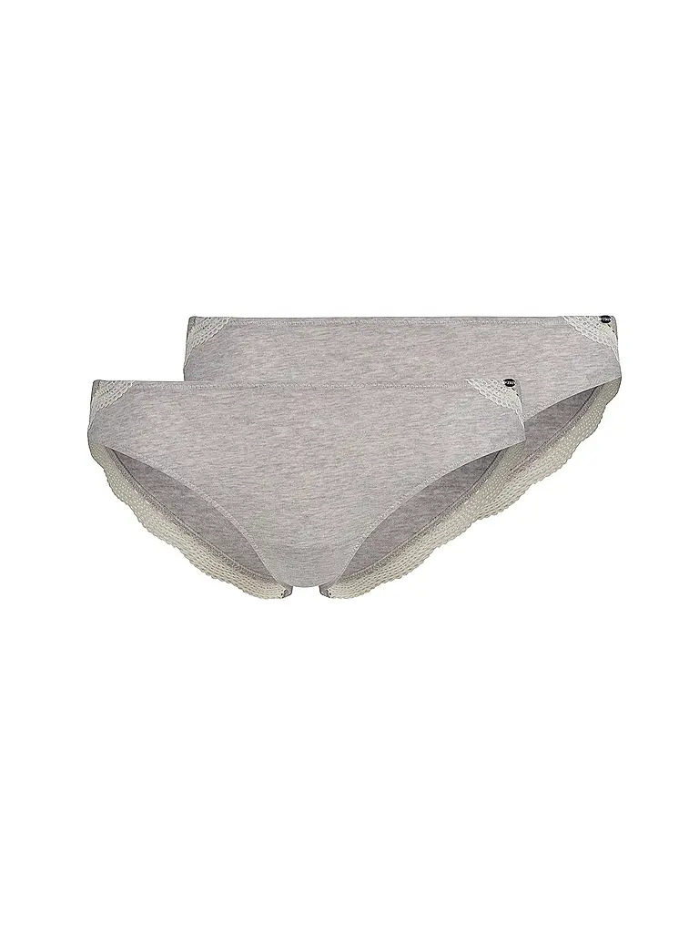 SKINY | Slip 2er Pkg grey melange | hellgrau