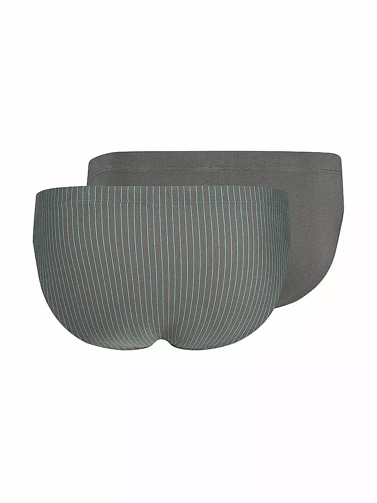 SKINY | Slip 2er Pkg. gunmetal stripes selection | grau