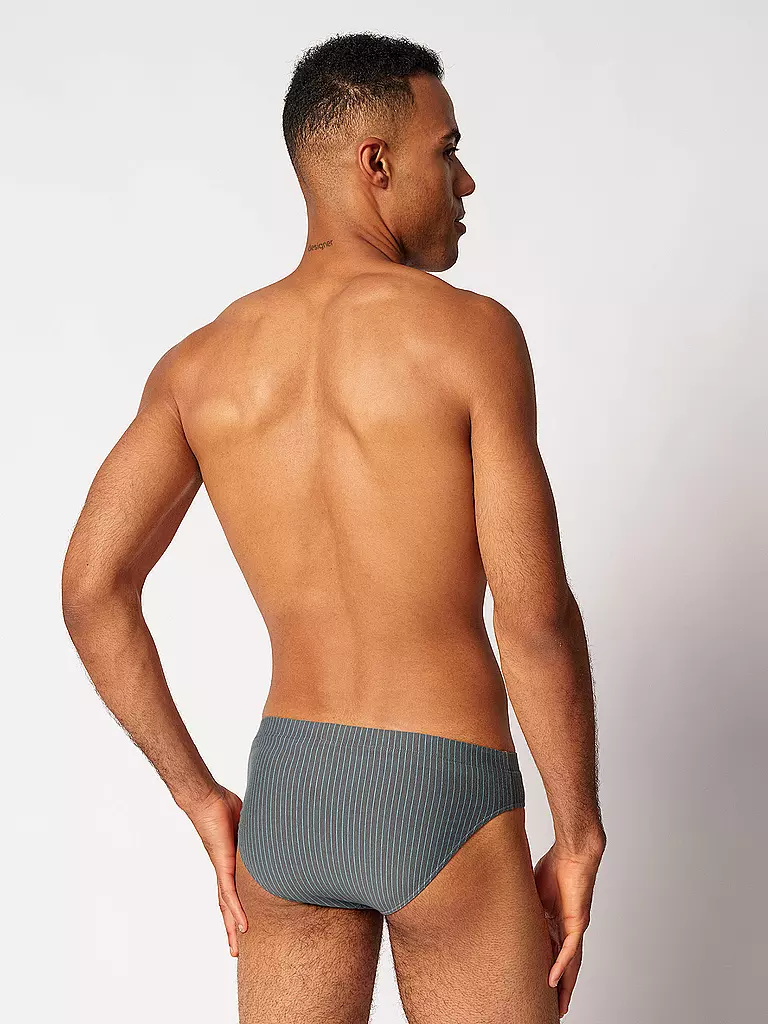 SKINY | Slip 2er Pkg. gunmetal stripes selection | grau