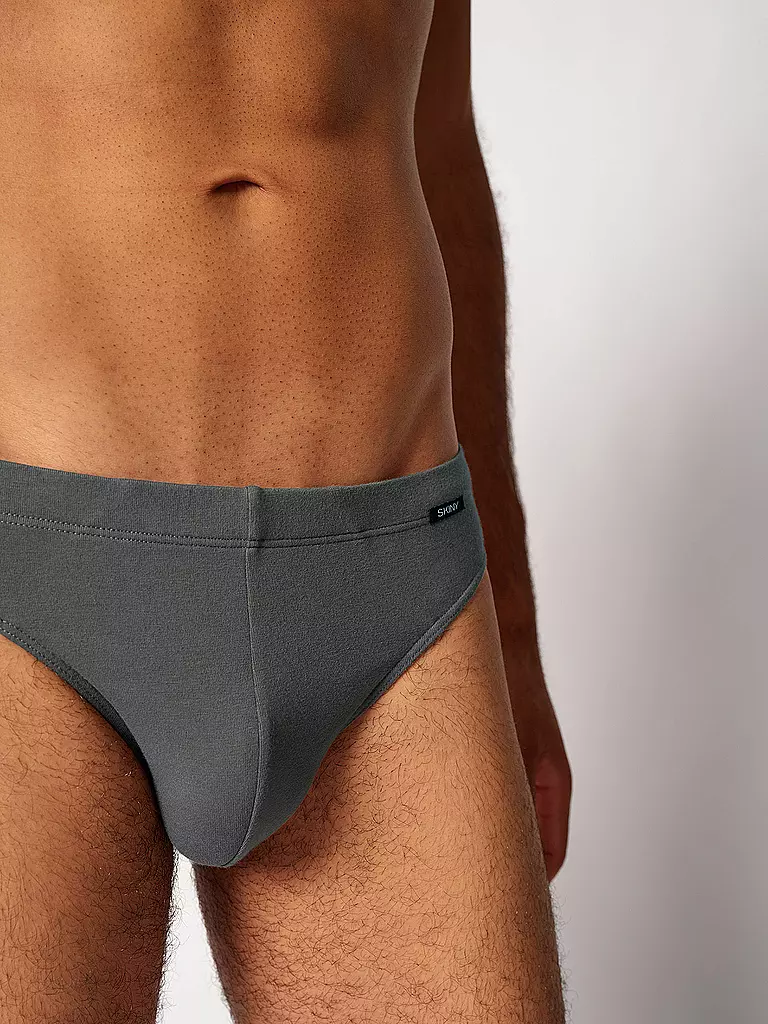 SKINY | Slip 2er Pkg. gunmetal stripes selection | grau