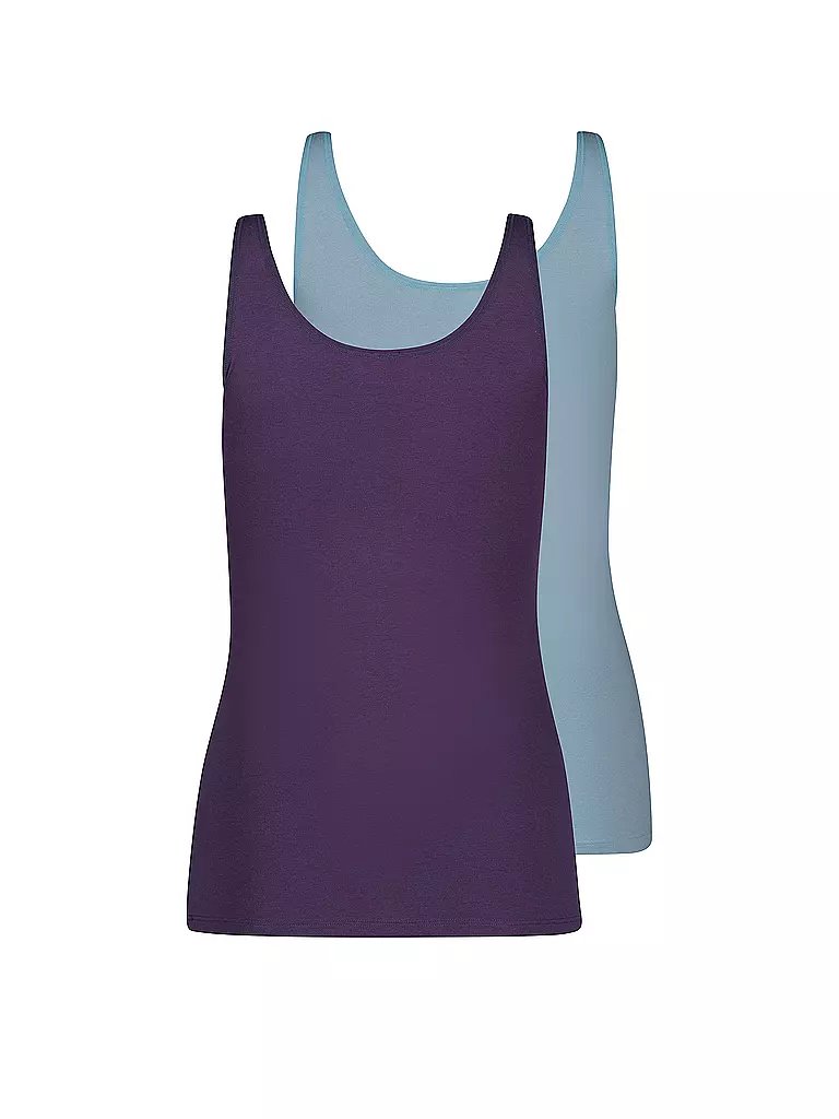 SKINY | Tank Top ADVANTAGE COTTON 2er Pkg lavenderaqua selection | pink