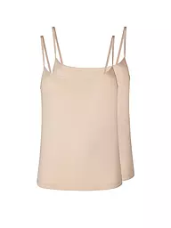 SKINY | Top 2-er Pkg. "Micro Lovers" (Schwarz) | beige