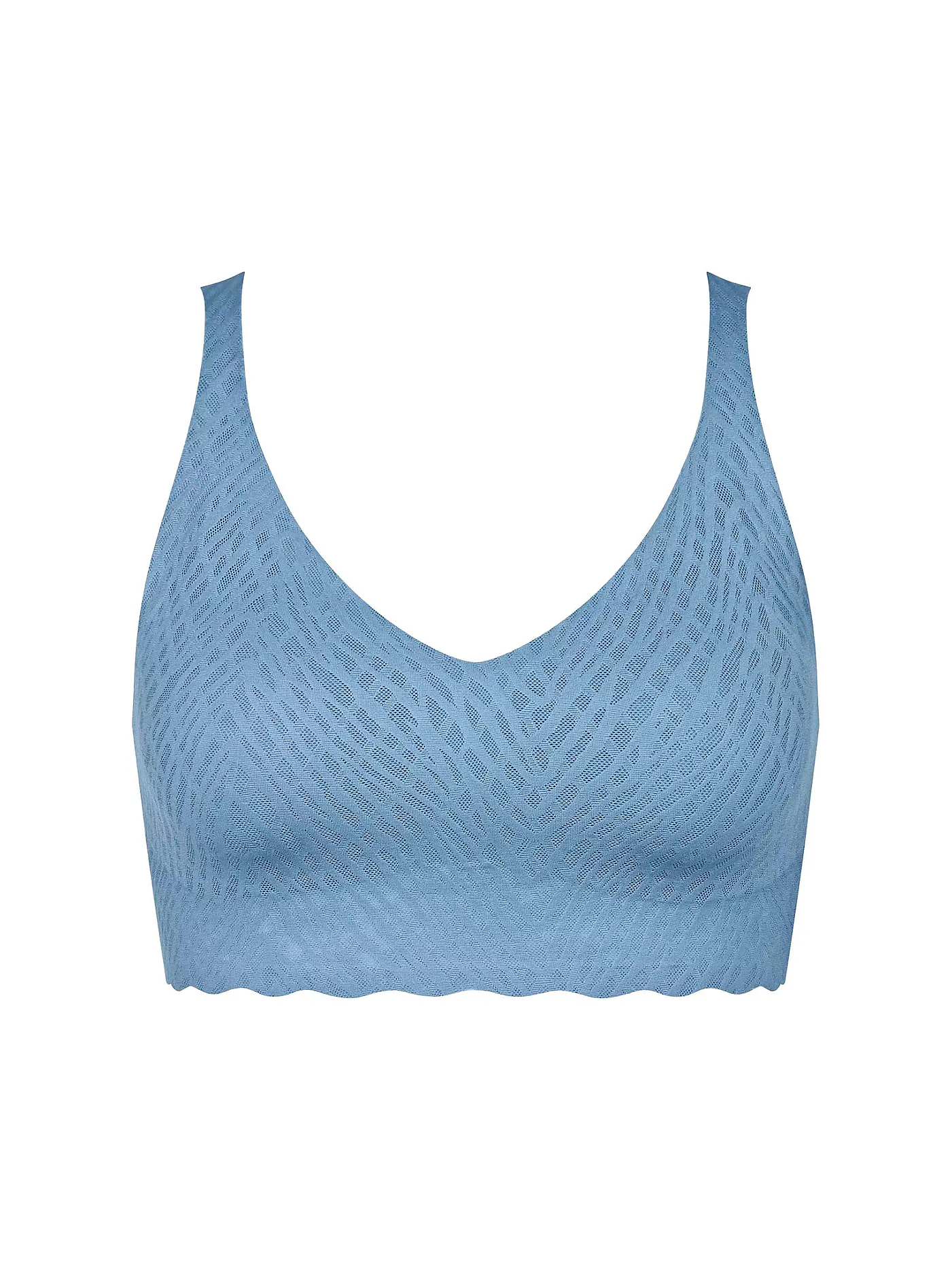 SLOGGI | Bustier ZERO FEEL BLISS black | hellblau