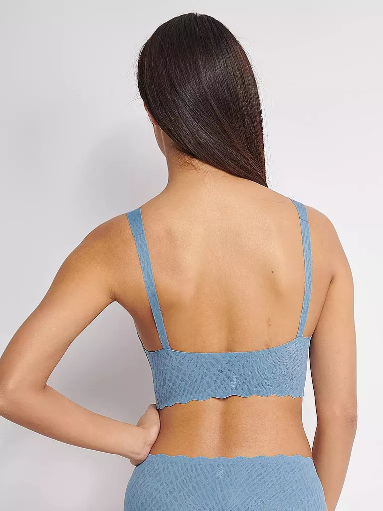 SLOGGI | Bustier ZERO FEEL BLISS azura blue | schwarz